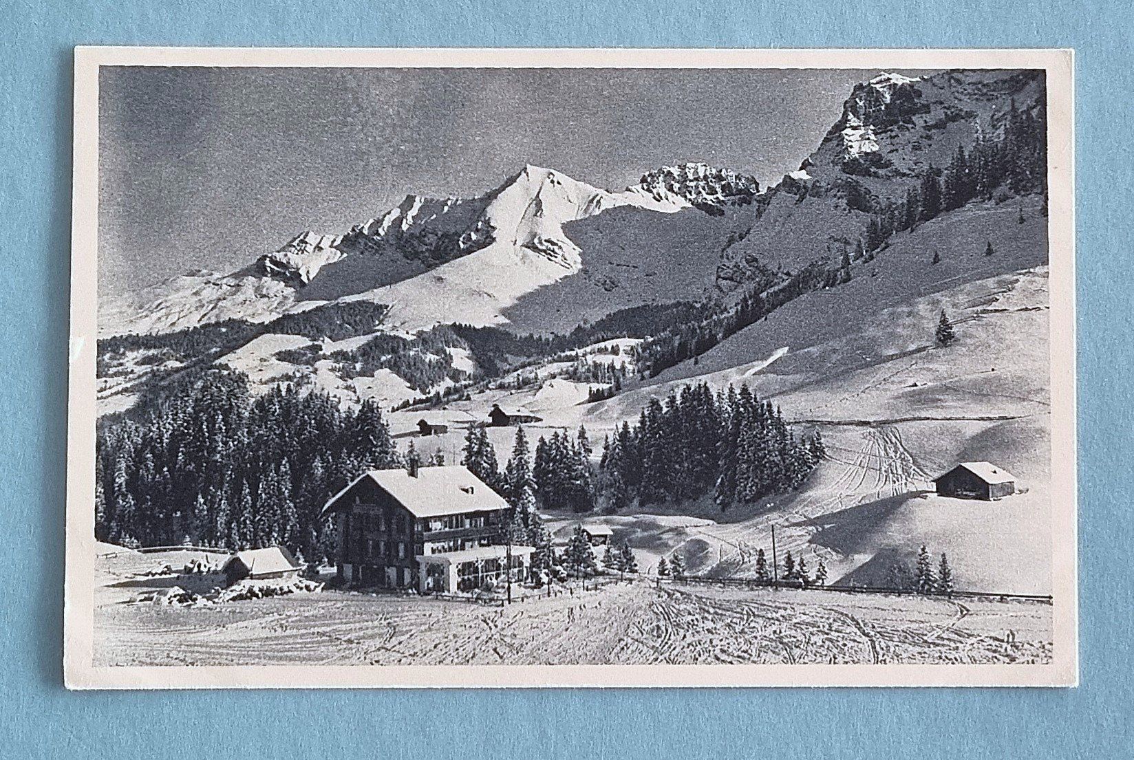 Cartoline postali: Adelboden - Restaurant Gilbach - Bunderspitz - Foto Gyger – Usato da Rothrist venduto da RROENK