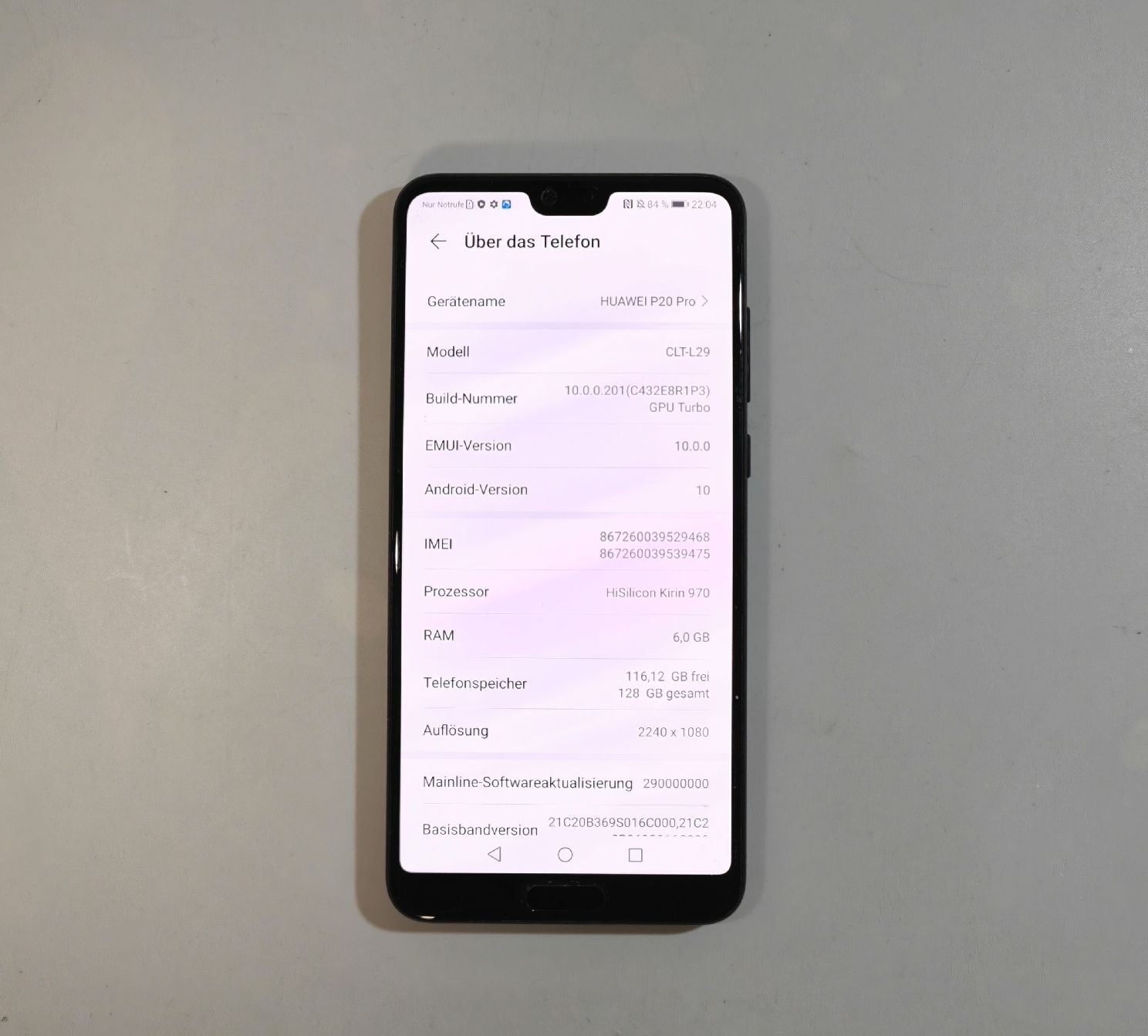 Huawei Portables: Huawei P20 Pro 128GB – D'occasion à Ehrendingen par Rocky985 2