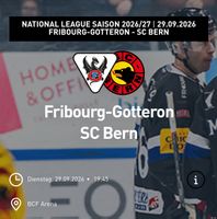 2 Sitzplatztickets / Gotteron-SCB 29.09.2026