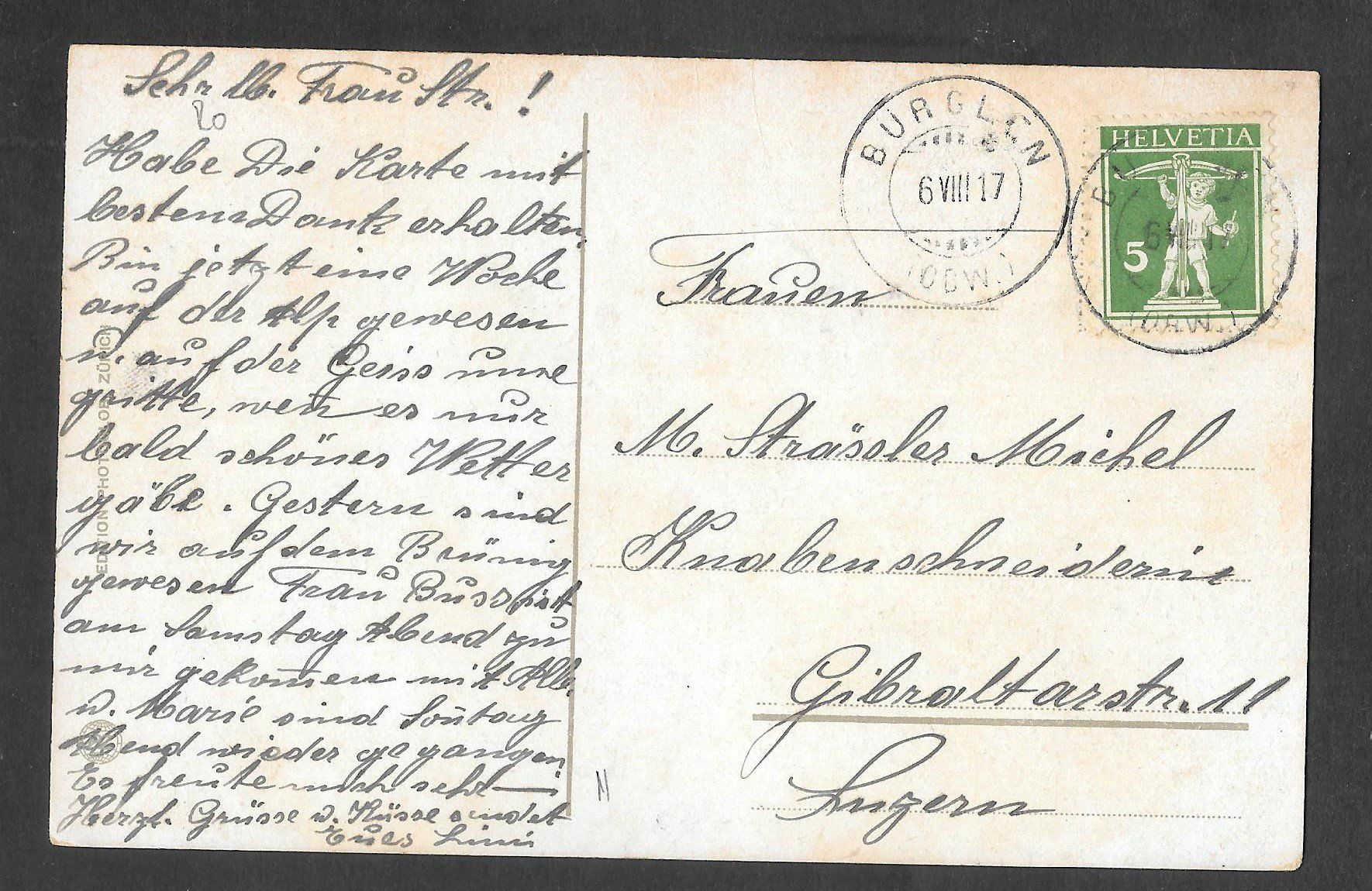 Cartoline postali: Brünigbahn Blick gegen Brienzersee – Usato da Olten venduto da clotaldi 1