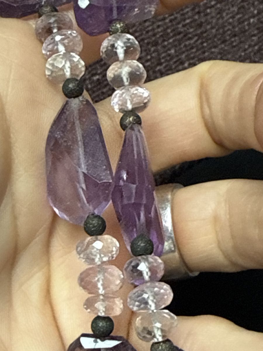 Catenine: Unikat - wunderbarte Kunzit, Amethyst Kette NEU – Nuovo e nell'imballaggio originale da Basel venduto da Chili007 1