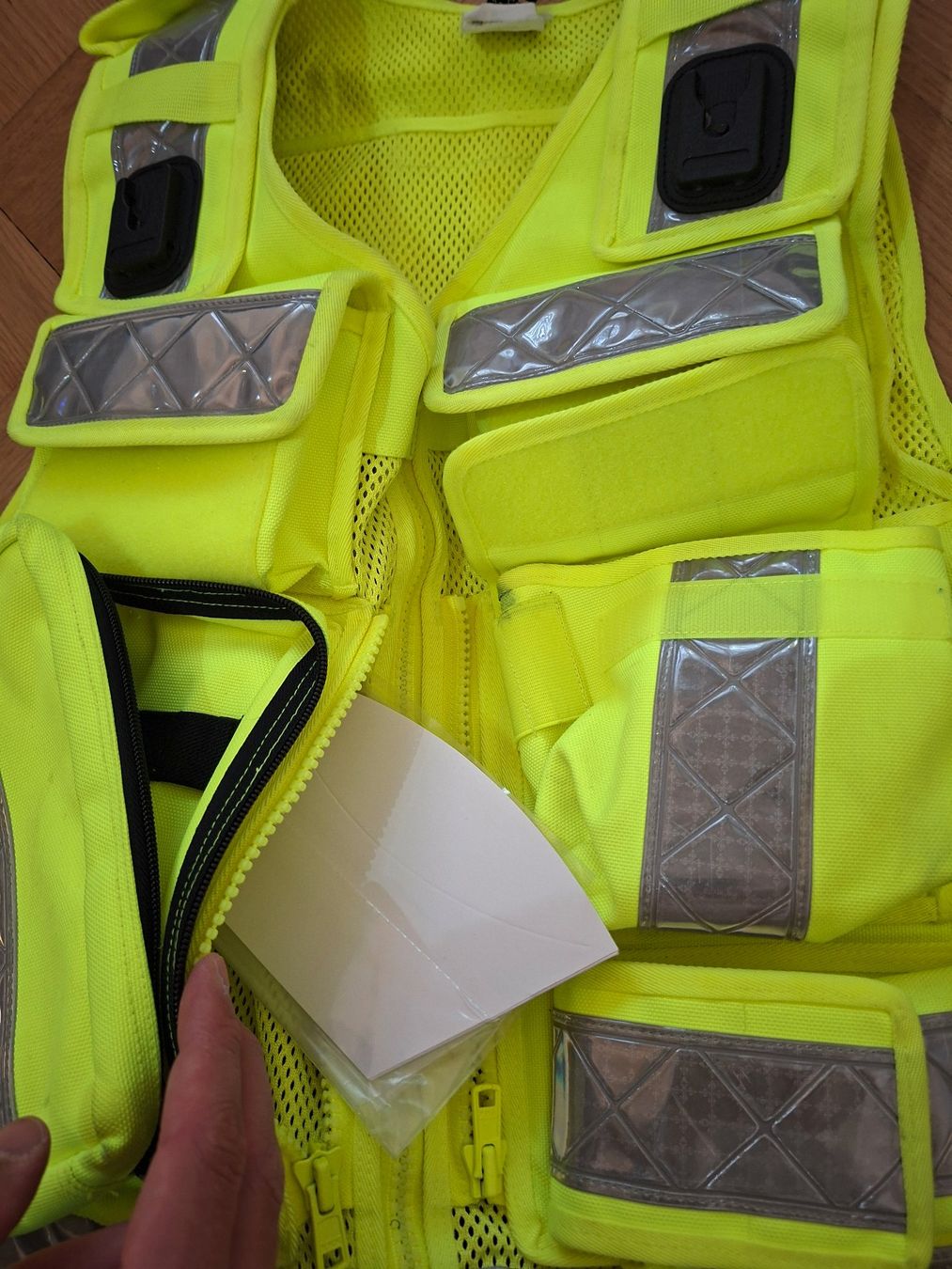 Gilet & Giacche: Gilet intervention/medic haute visibilité – Usato da Bern venduto da Thorsen31 3