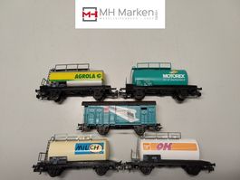 Märklin 4441+ 84441.2+ 4441+ 46052+ 84441.3 CH-Güterwagen AC
