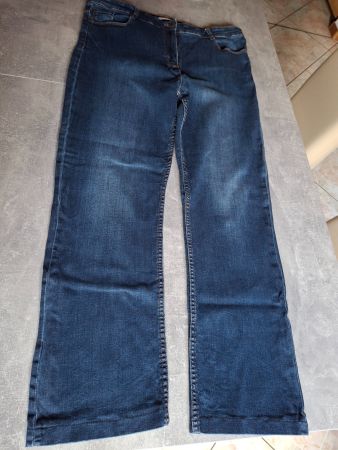 Pantalon jeans bleu taille L marque Camaïeu