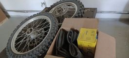 Motocross Räder 14+17 Zoll plus Schlauch