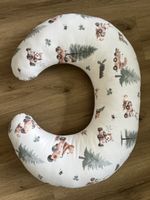 Nursing Pillow with Forest Pattern and Zip Cover
