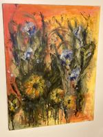 Magy Seiler Acrylgemälde signiert Nr. 19 Sommerwiese, Blumen
