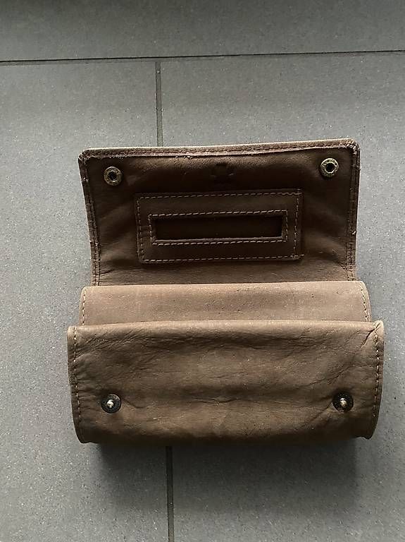 Borse: Tabaktasche mit Reissverschluss Naturleder – Usato da Trübbach venduto da alf_5fpf 3