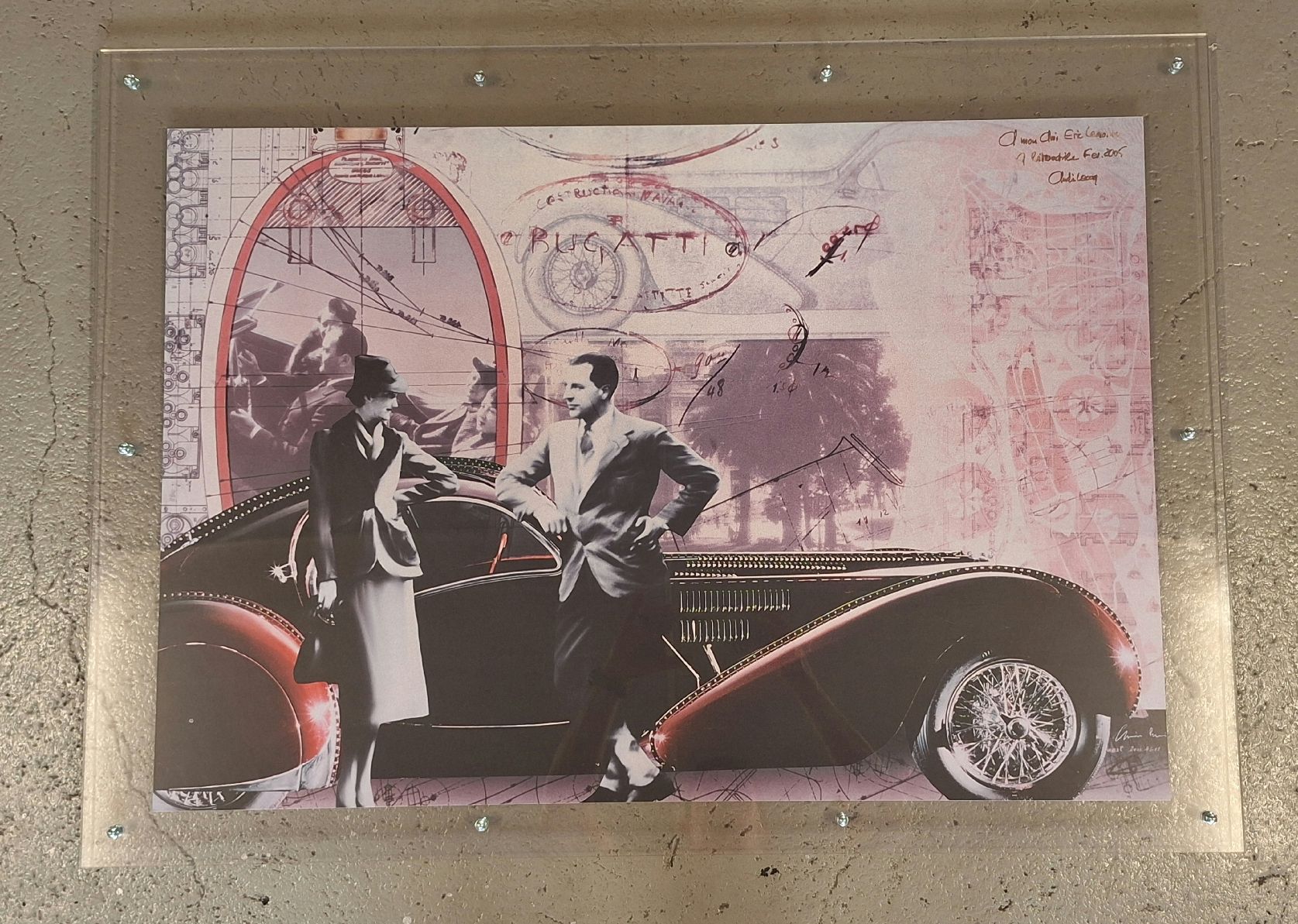 Foto & Immagini: Gerahmtes Bild Jean Bugatti / Typ 57 SC / Techn. Zeichnungen – Nuovo (secondo la descrizione) da Meikirch venduto da since78