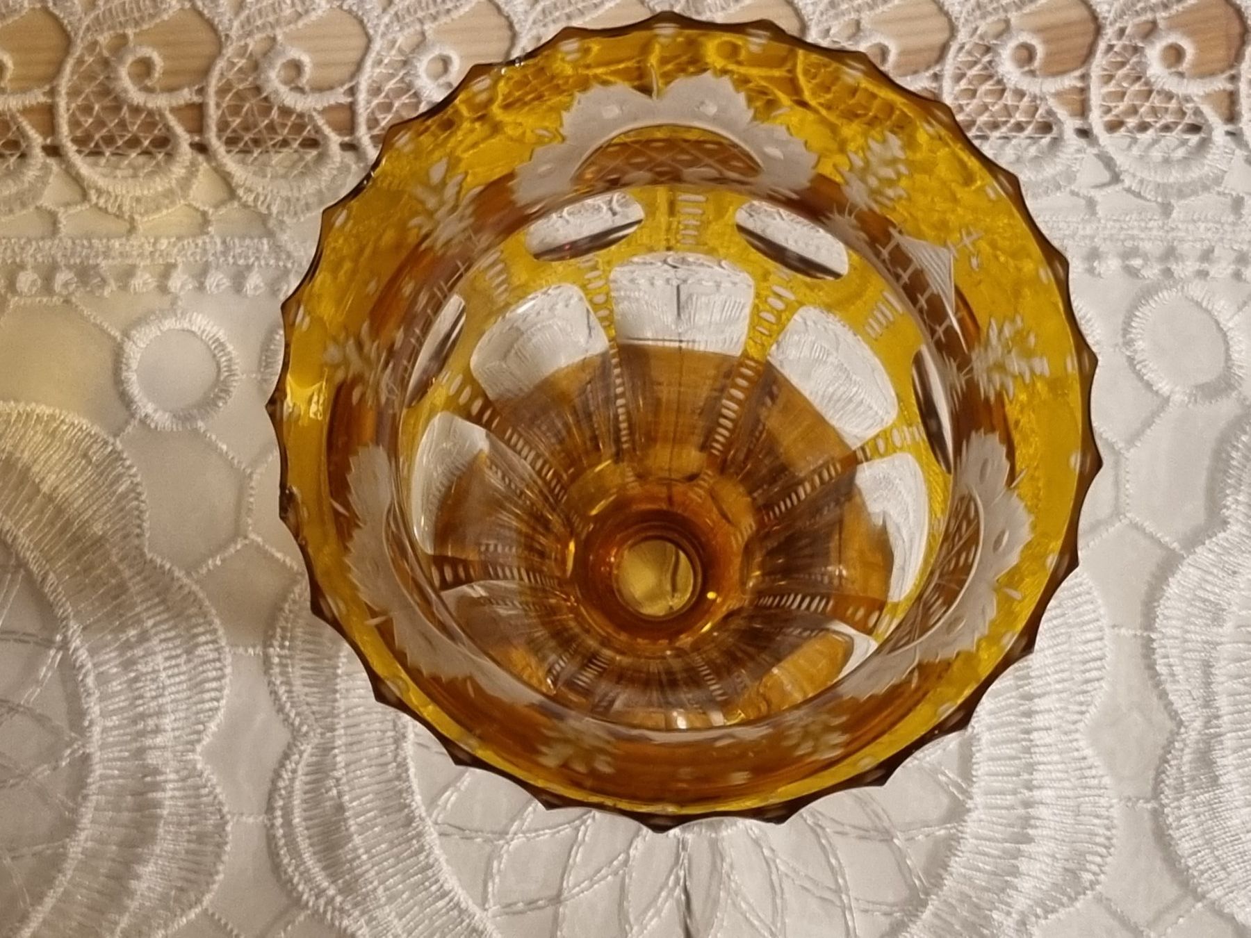 Vasi & Recipienti: Antike böhmische Vase, 19. Jh., bernsteinfarben – Usato da Scharnachtal venduto da devin03 7