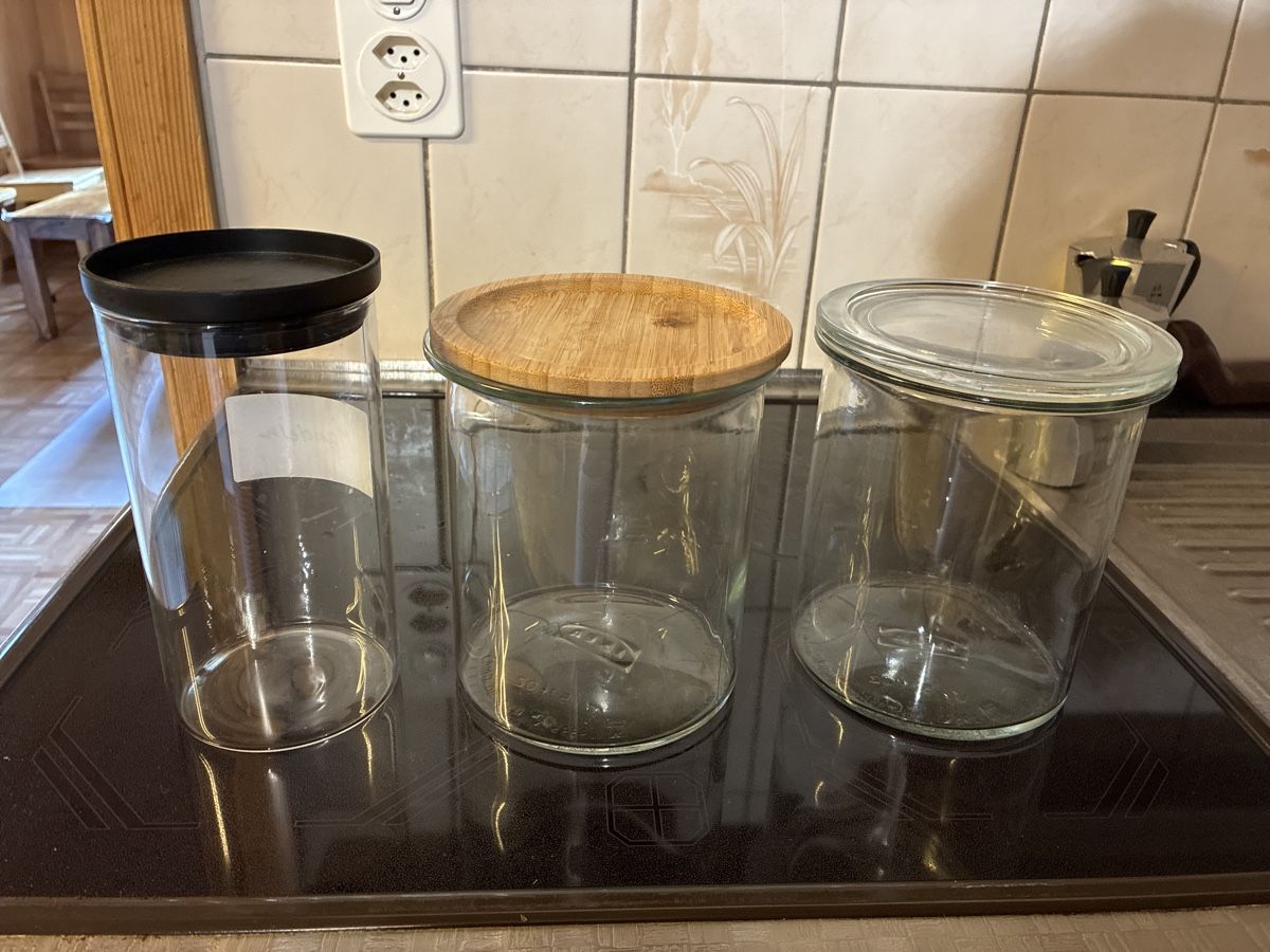 Ikea Contenitori & Simili: 3 Aufbewahrungsdosen aus Glas – Usato da Oberburg venduto da mar_hl2j