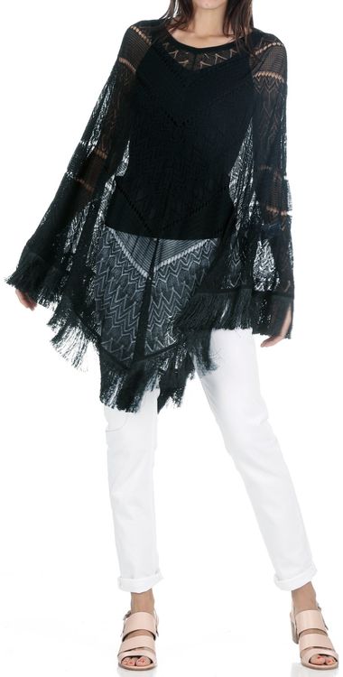 Halloween Skelett-Poncho Aus Spitze – Weiß, 145x145 Cm, Polyester, Gruselig-stylish Für Frauen
