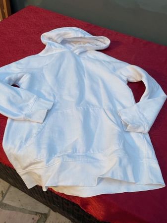 Kinder Hoodie weiss Pullover 152