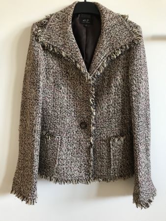 Veste Avant-Première Tweed Franges Taille 38
