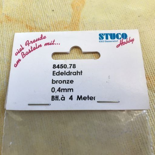 Kit bricolage: LOT EDELDRAHT BRONZE 0.4MM – Nuovo e nell'imballaggio originale da Ostermundigen venduto da Kari1937 3
