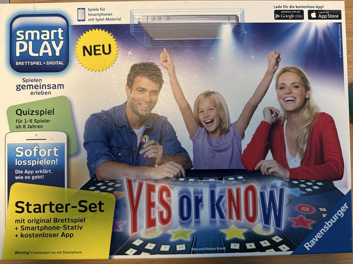 Ravensburger Spiele: YES or KNOW Smart Play Brettspiel Starter-Set NEU – Gebraucht aus Arbon von davidkoch90
