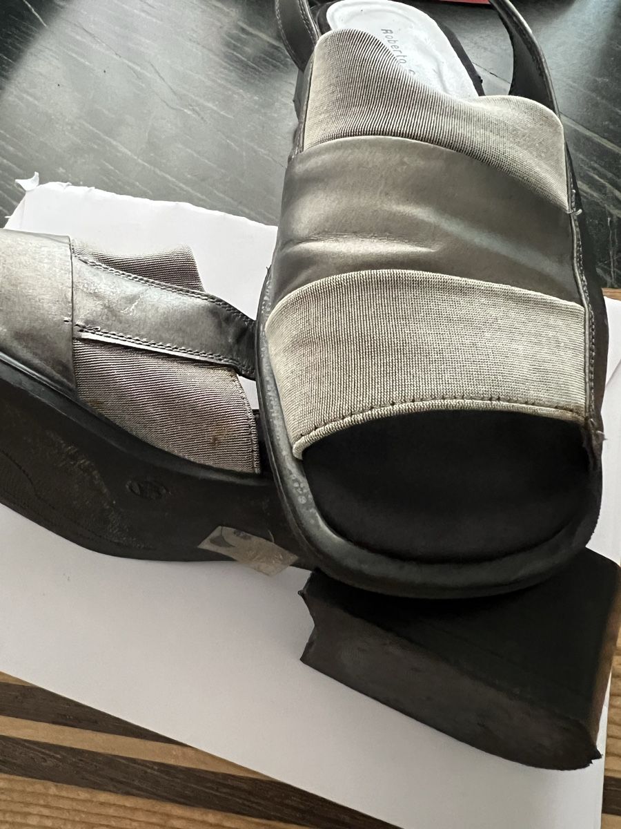 Roberto Santi Scarpe da donna: Sandaletten Roberto Santi Grösse 39  grau – Usato da Betschwanden venduto da Dognose 5