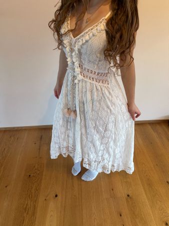Weisses Sommerkleid, Grösse M, verstellbare träger, luftig