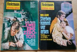2x Fledermaus  (Nr.712 & 726) Kriminal-Roman     ©'1973