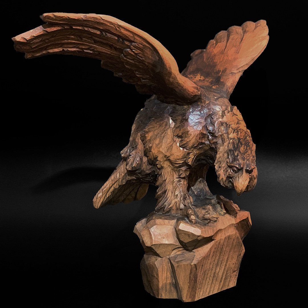 Sculture & Statue: Imposanter geschnitzter Brienzer Adler – Usato da Luzern venduto da Eukalyptus