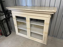 Sideboard/Aufsatz Vitrine mit 2 Glastüre