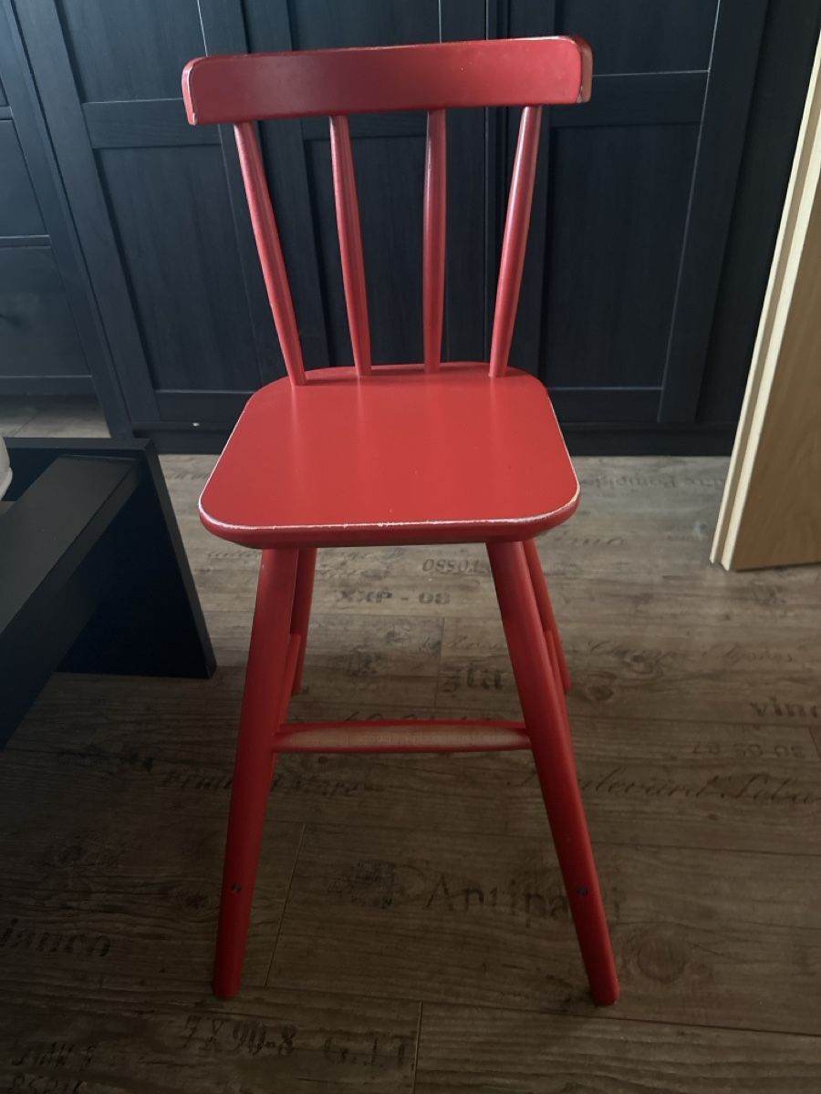 Ikea Hochstühle: Kinderhochstuhl rot Holz gebraucht – Gebraucht aus Muri AG von any010