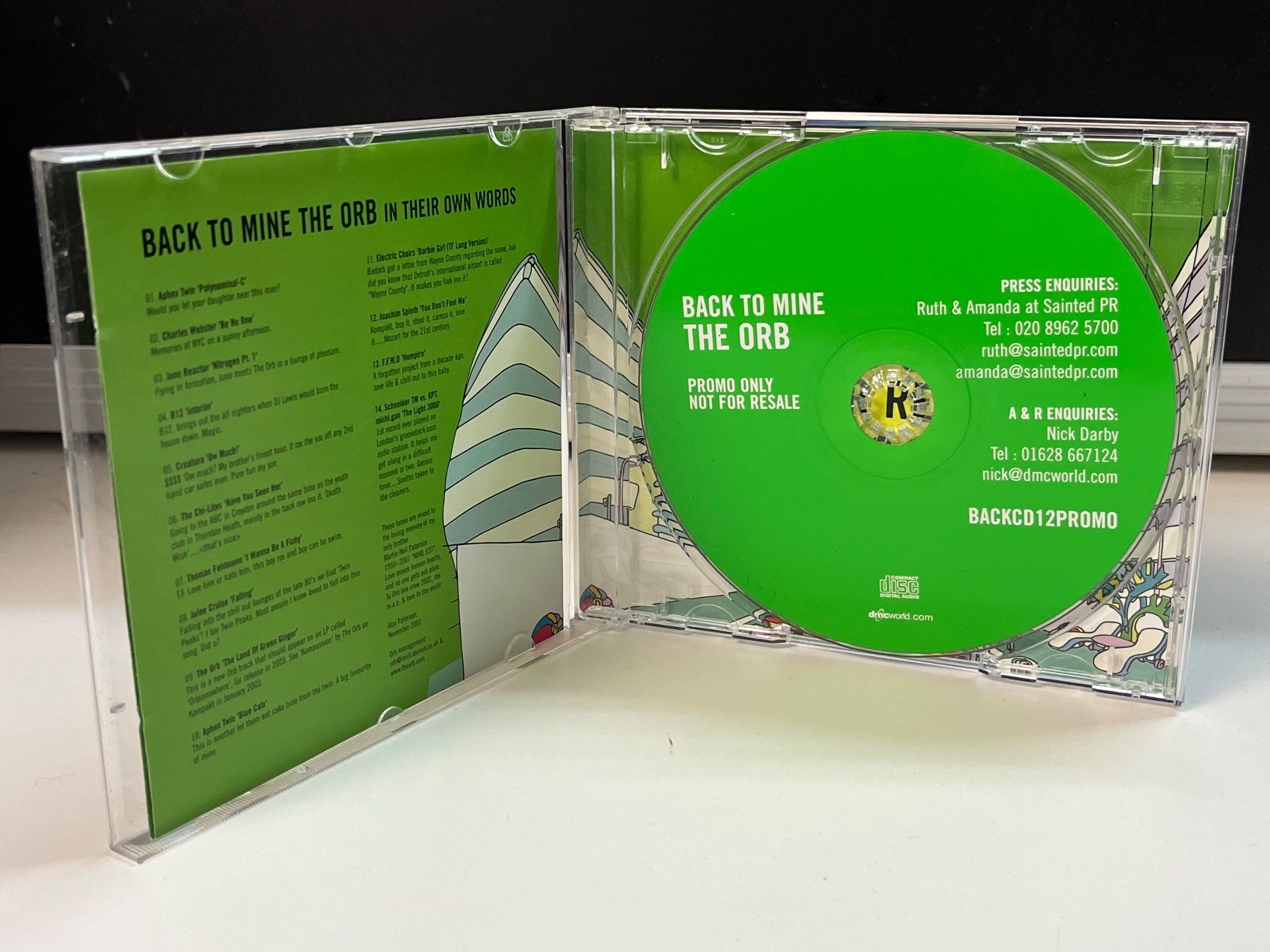 CDs: The Orb - Back to Mine - Promo - HJ32B – D'occasion à Küsnacht ZH par Jazztilldawn 2