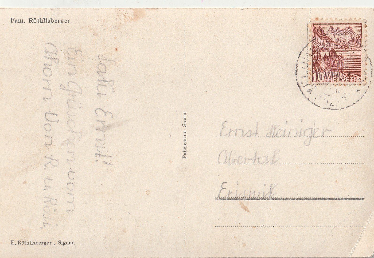 Cartoline postali: Alp Luthern – Usato da Lumbrein venduto da made02 1