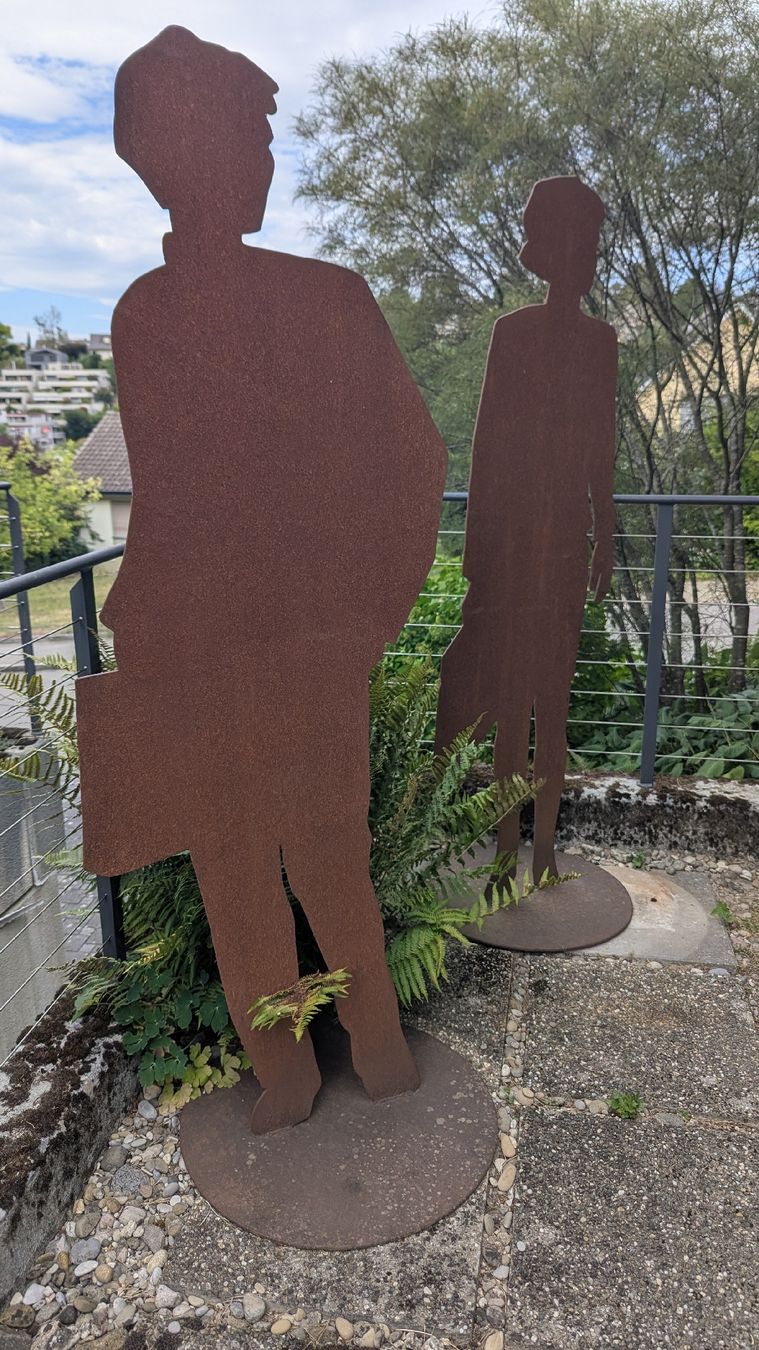 Sculptures & Statues: Lebensgrosse Cortenstahl-Figuren – D'occasion à Therwil par sic_7yv7 2