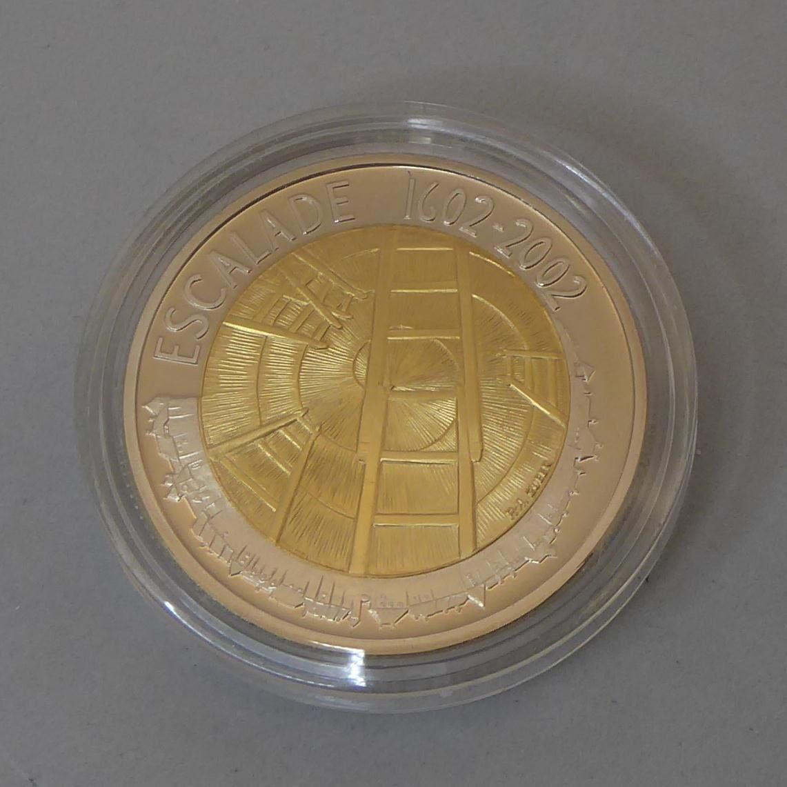 Tutti le monete: 5 Fr Gedenkmünze 2002 "Escalade" PP – Nuovo e nell'imballaggio originale da Muri AG venduto da silvermouse007 3