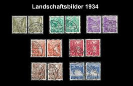1934 Landschaftsbilder, 2 komplette Serien