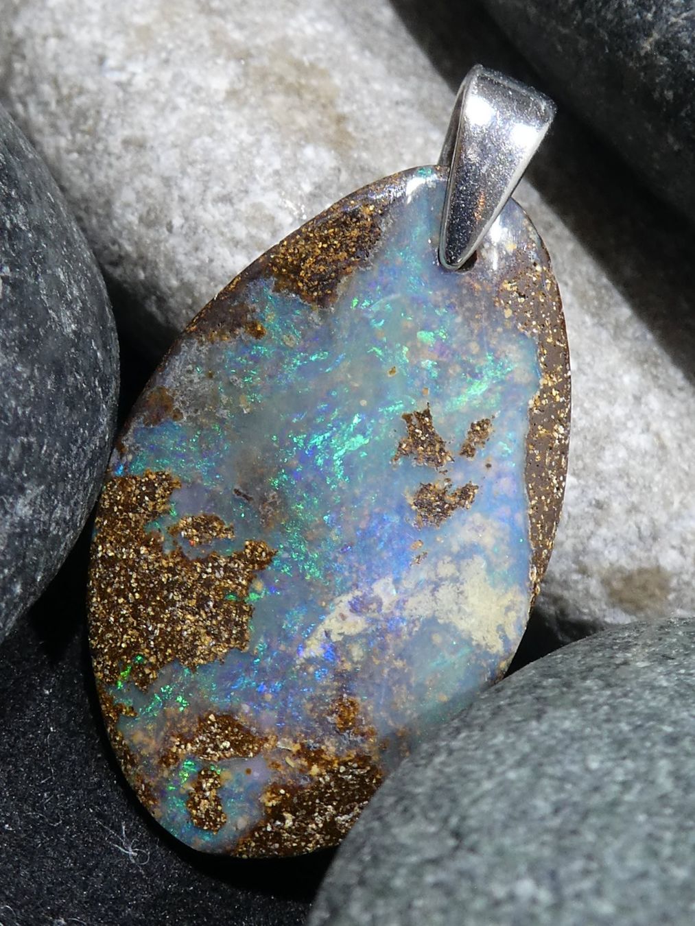 Ciondoli: Boulder Opal Anhänger. – Nuovo (secondo la descrizione) da Niederbüren venduto da Raphael014 5