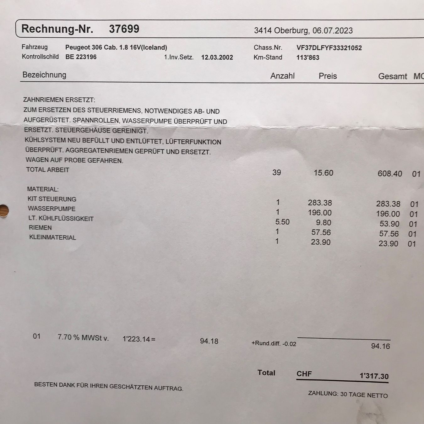 Peugeot Automobili: erschwingliches Vergnügen – Usato da koppigen venduto da Aprilia02 7