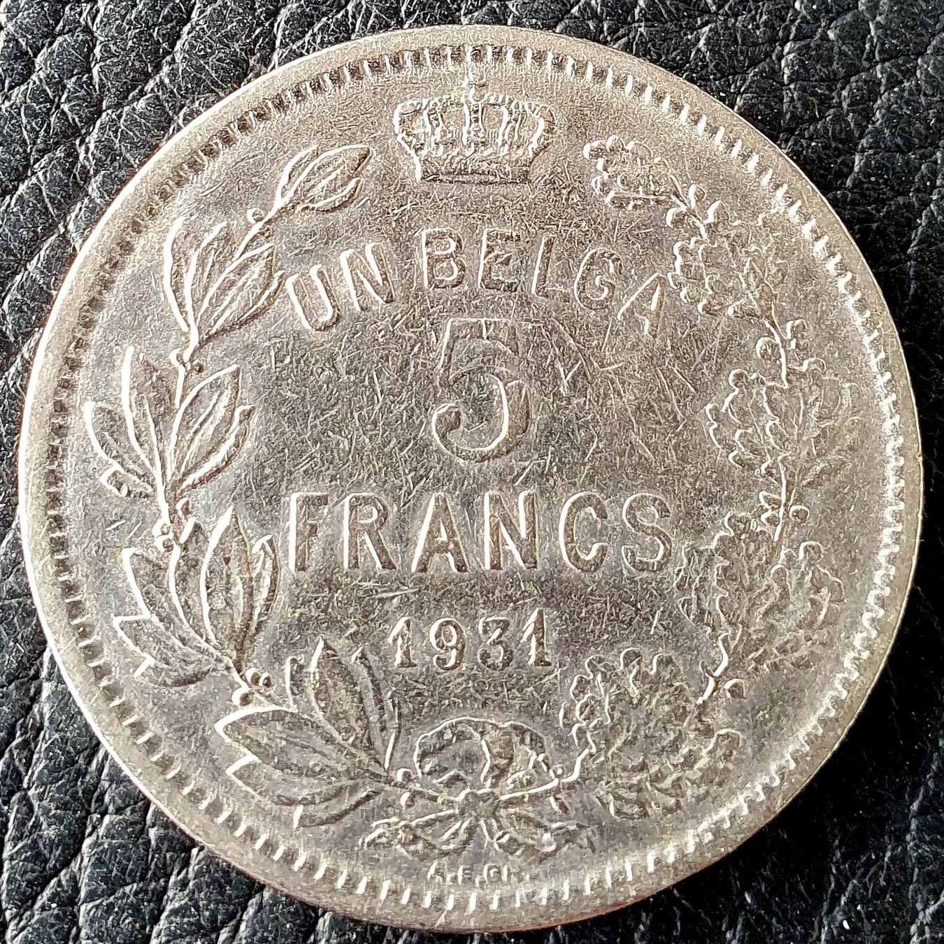 Tutti le monete: 5 Franc 1931 Belgien – Usato da Egerkingen venduto da Acc1 1