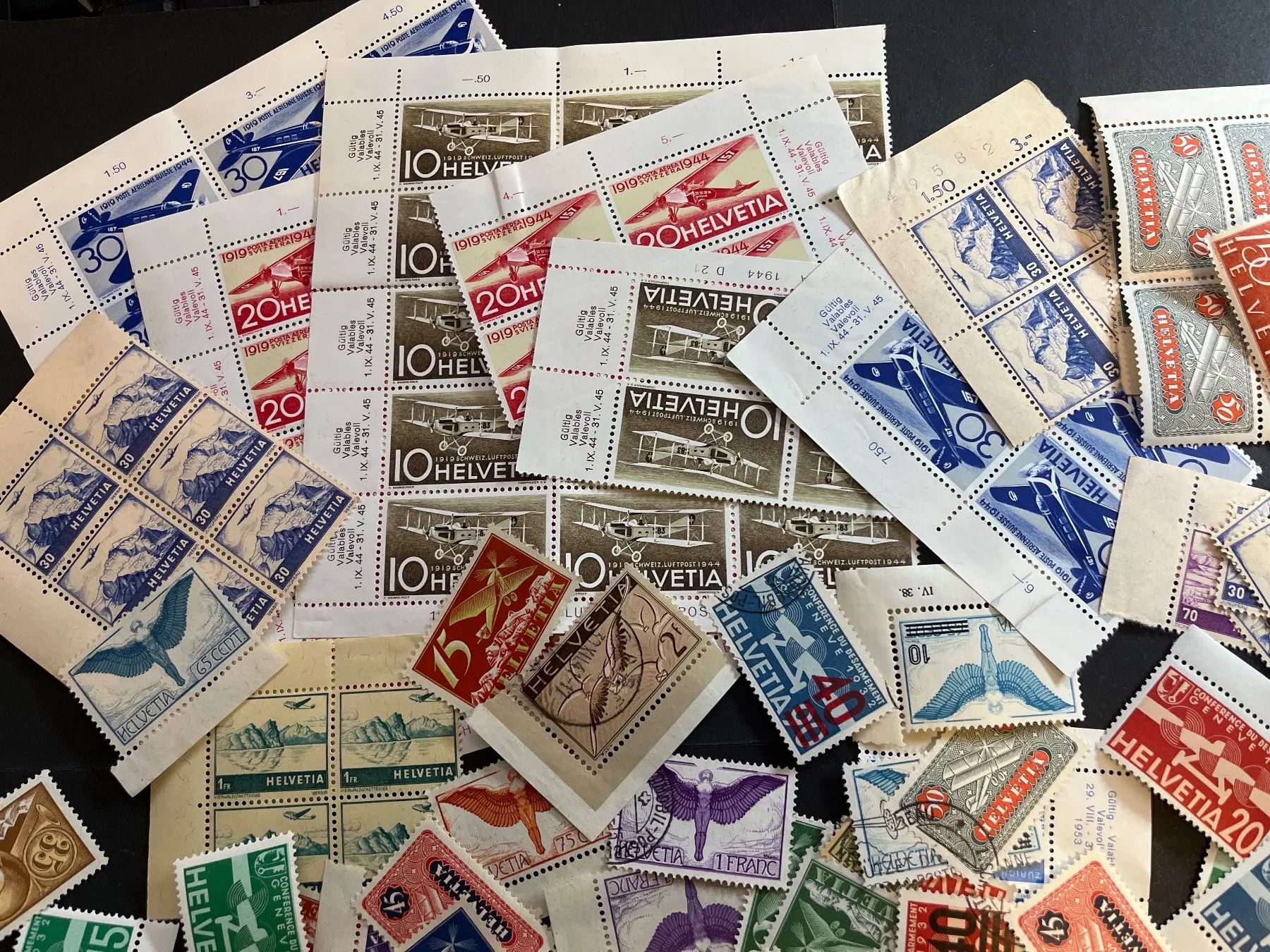 Tutti i francobolli: Grosse Flugpost Sammlung Schweiz ab Fr. 1.- – Usato da Dagmersellen venduto da wyss1982 6