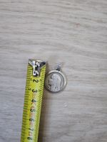 Pendentif Vierge Marie Lourdes Argenté Vintage