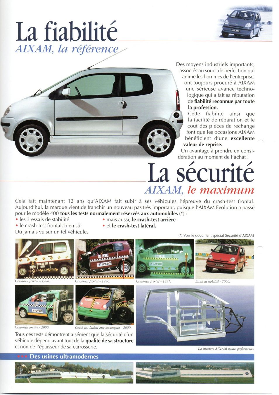 Aixam Automobili: Aixam 500 Evolution - Original Prospekt – Nuovo (secondo la descrizione) da Malans GR venduto da Chueche427 3