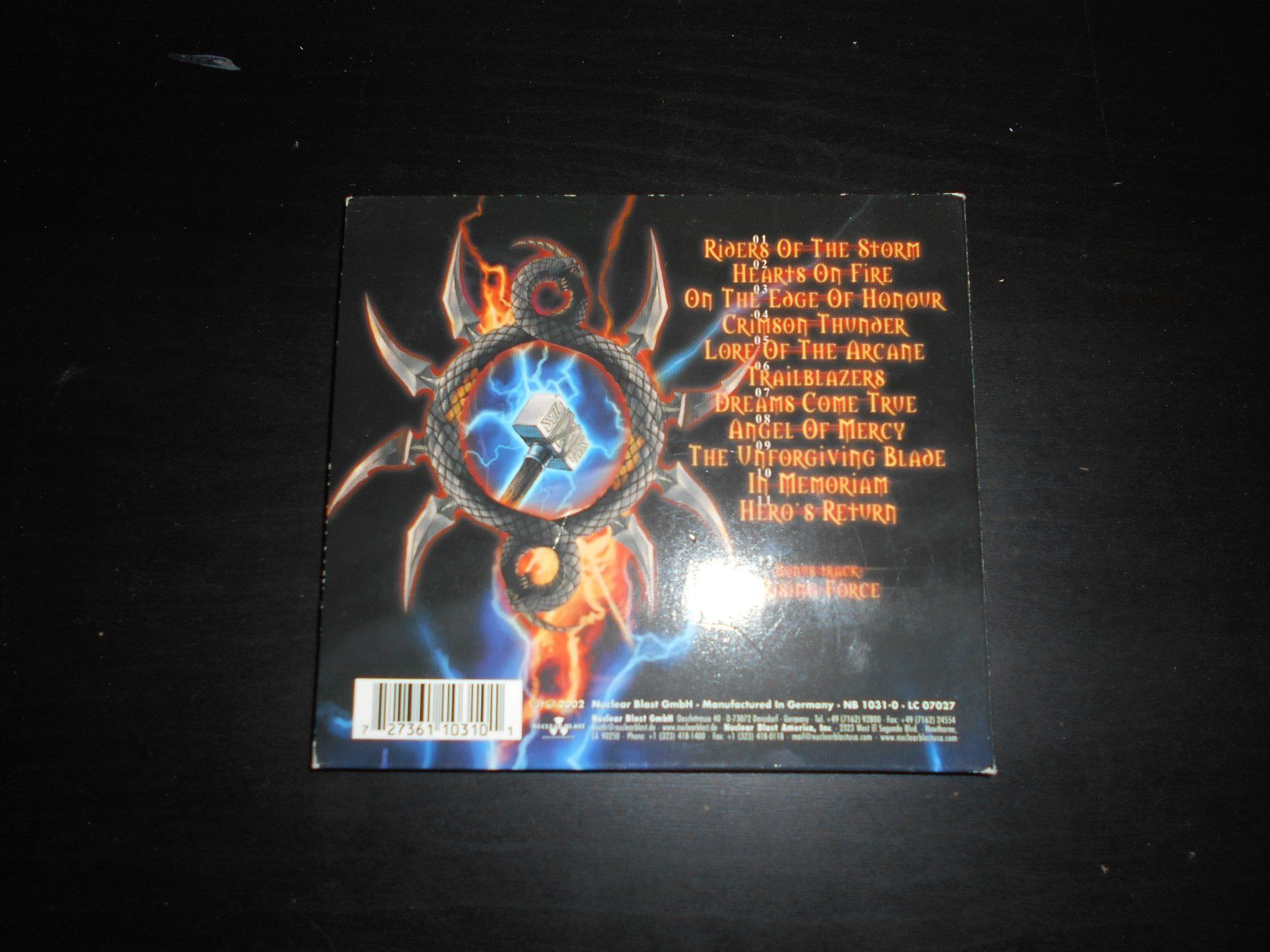CDs: HammerFall – Crimson Thunder / 2002 / Digi – Gebraucht aus Aarberg von witchhunter01 2