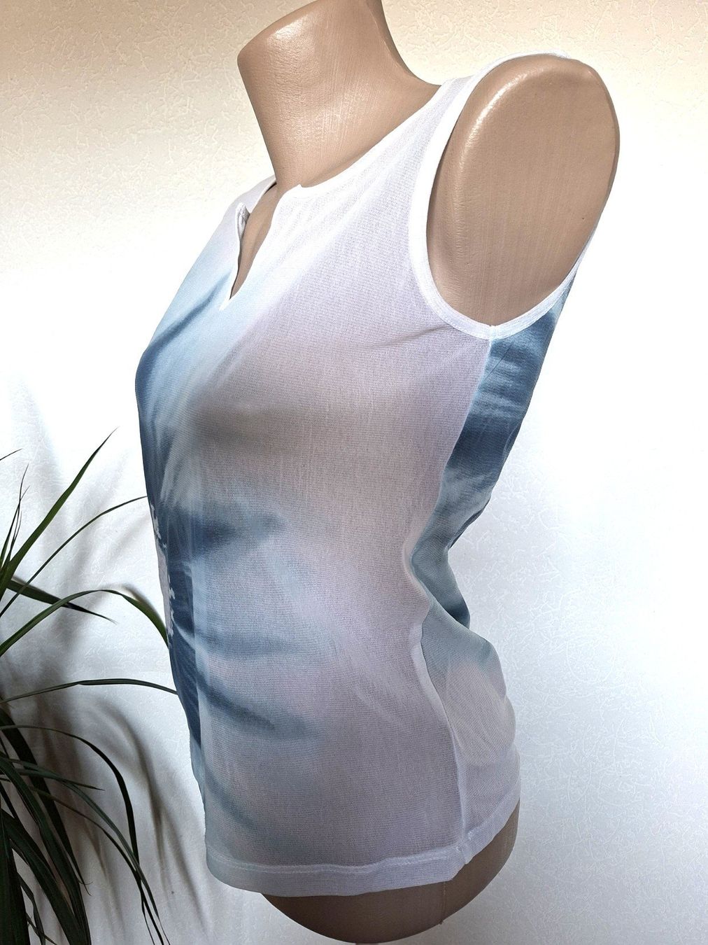 Top: Top sans manche imprimé– Taille S – Usato da boudry venduto da Let_20 1