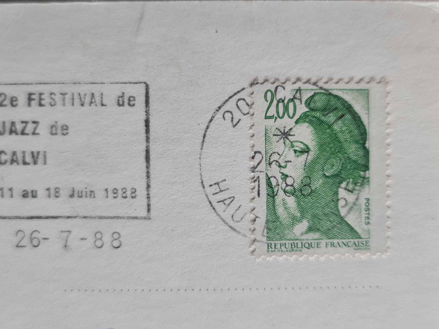 Cartoline postali: ✅ Ansichtskarte L'lle Rousse Frankreich 1988 – Usato da Dintikon venduto da Vexi 1