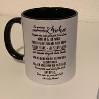 Tasse mit Spruch von der Mama für den Sohn - Kaffeetasse