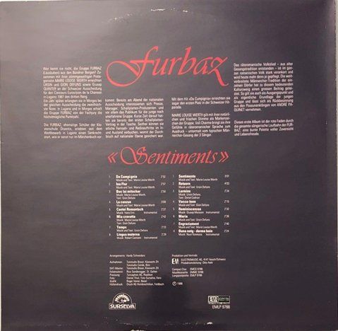 Vinyles: Furbaz - Sentiments (LP) – D'occasion à Grüningen par azulmarron 1