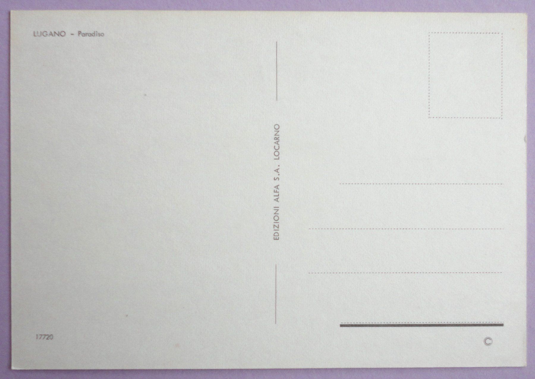 Cartoline postali: Lugano - Paradiso – Usato da Fétigny venduto da Billy2miny 1