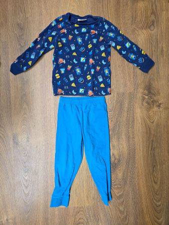 Pyjama 2-teilig Gr. 98/104 blau