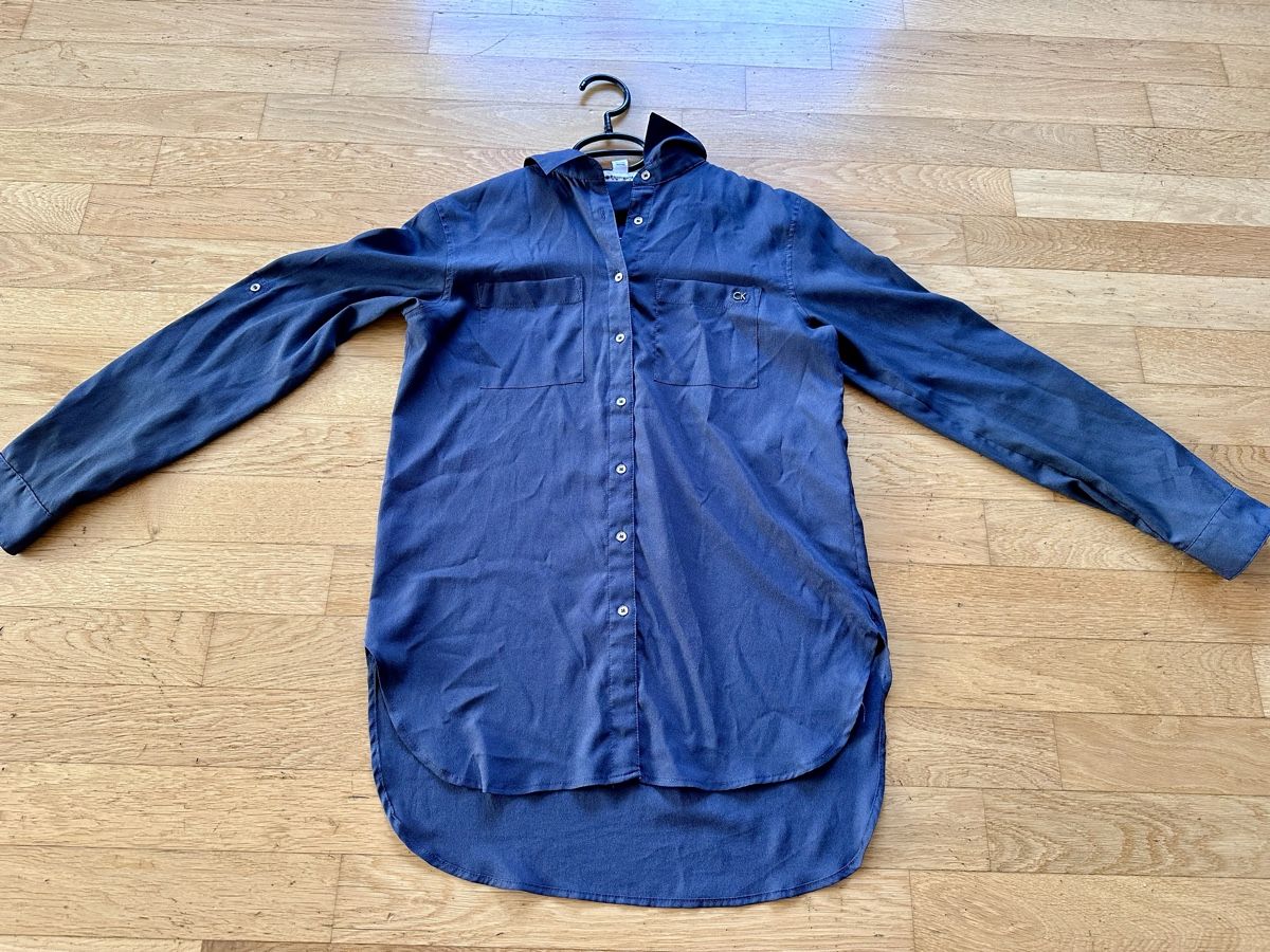 Calvin Klein Camicette: Calvin Klein Bluse grau Gr. S – Usato da Blumenstein venduto da Thunerin_1987 3