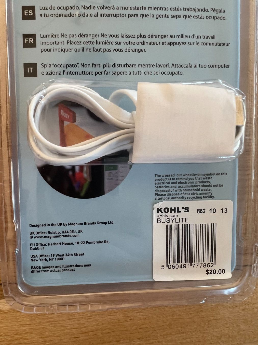 Giocattoli: Busy Light Briefkasten mit USB Anschluss – Nuovo e nell'imballaggio originale da Turtmann venduto da stonie_s 3