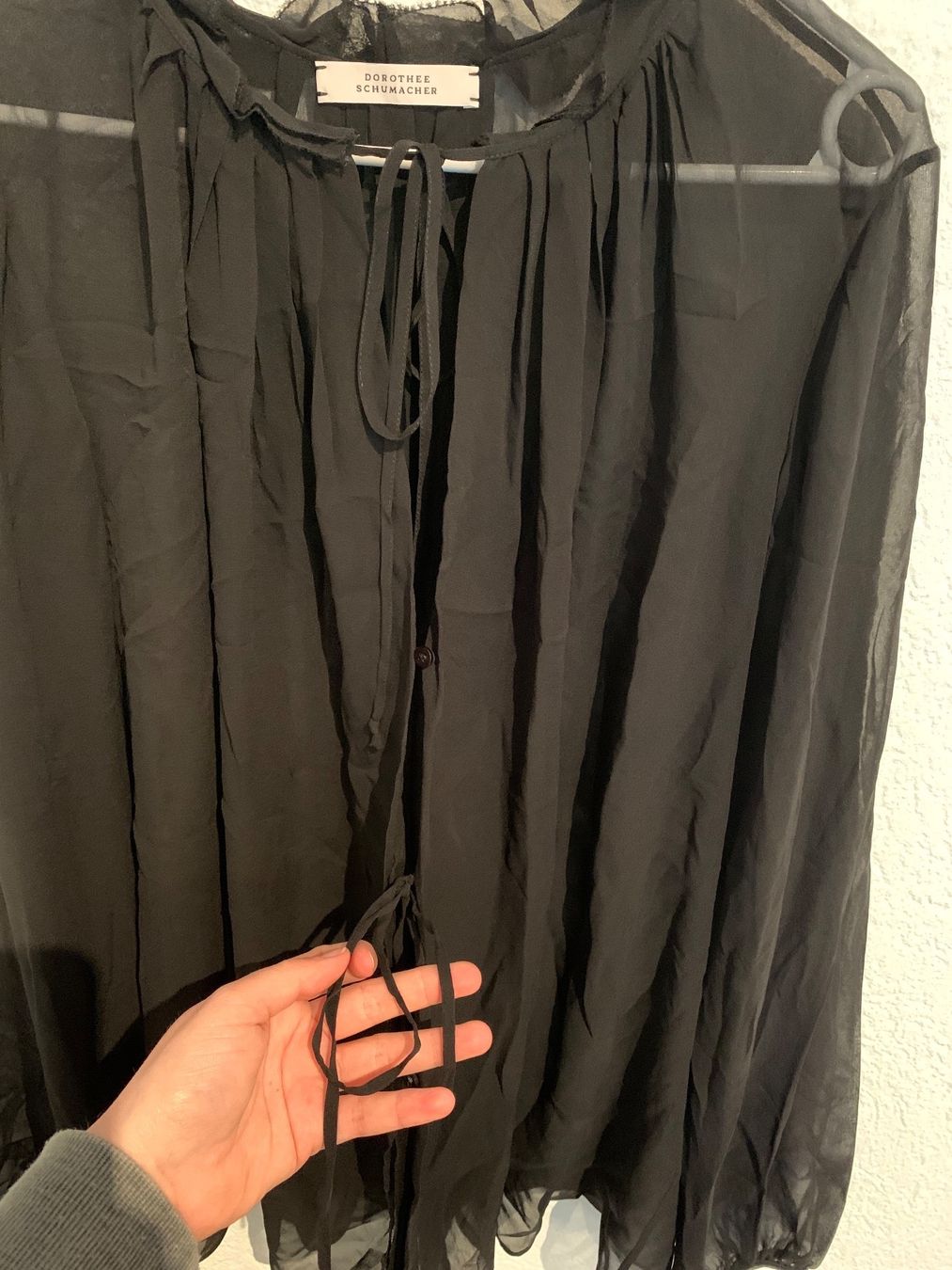 Blusen: DOROTHEE SCHUMACHER Bluse schwarz Gr. M / L – Gebraucht aus Fislisbach von KolibriSecondhand 4