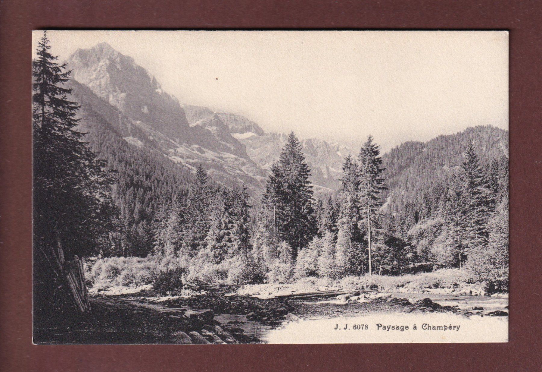 Cartoline postali: Paysage à CHAMPERY – Usato da Pully venduto da nicecards