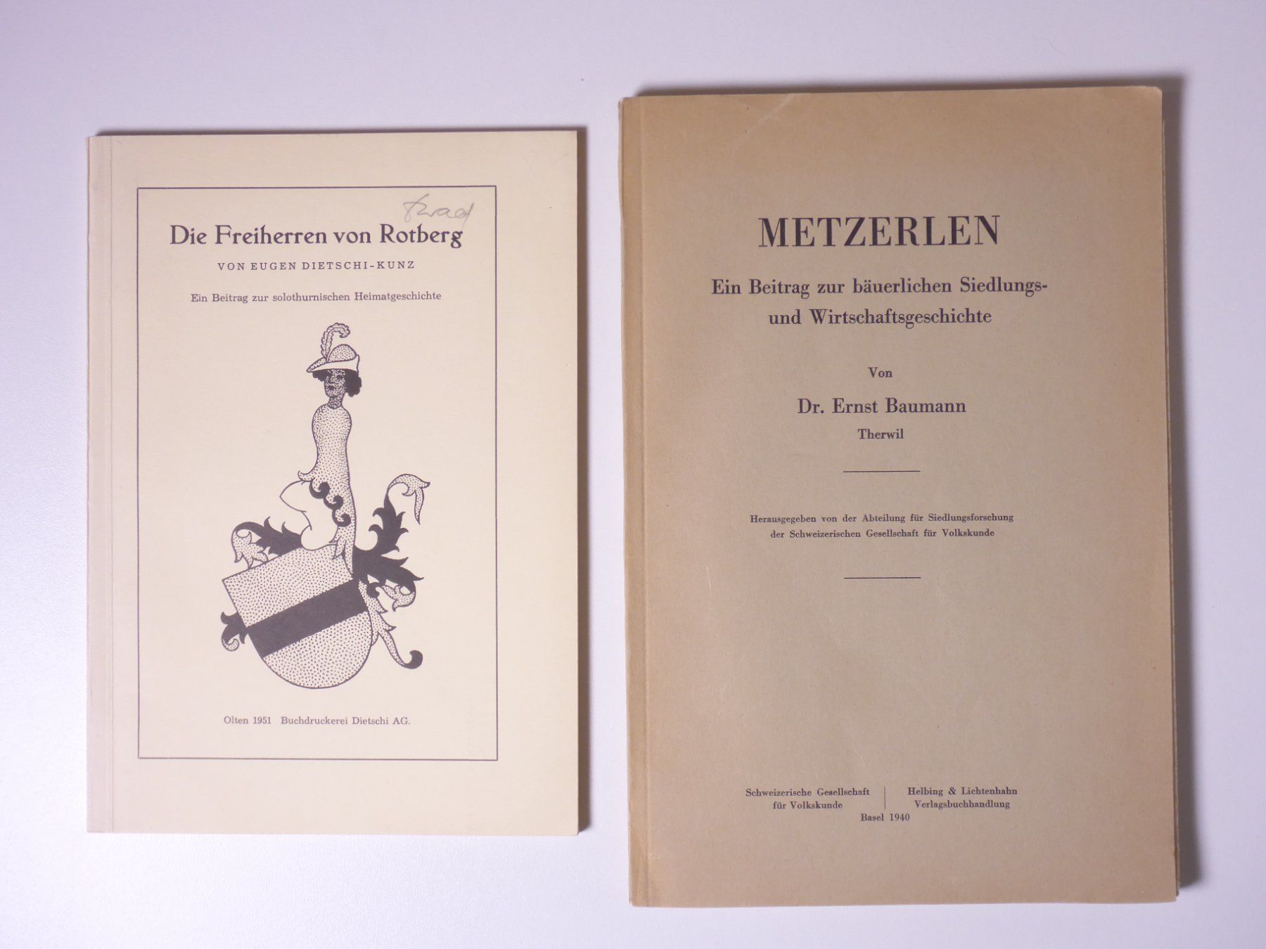 Livres: Konvolut Leimental Solothurn 5 Titel – D'occasion à Erschwil par taglang 1