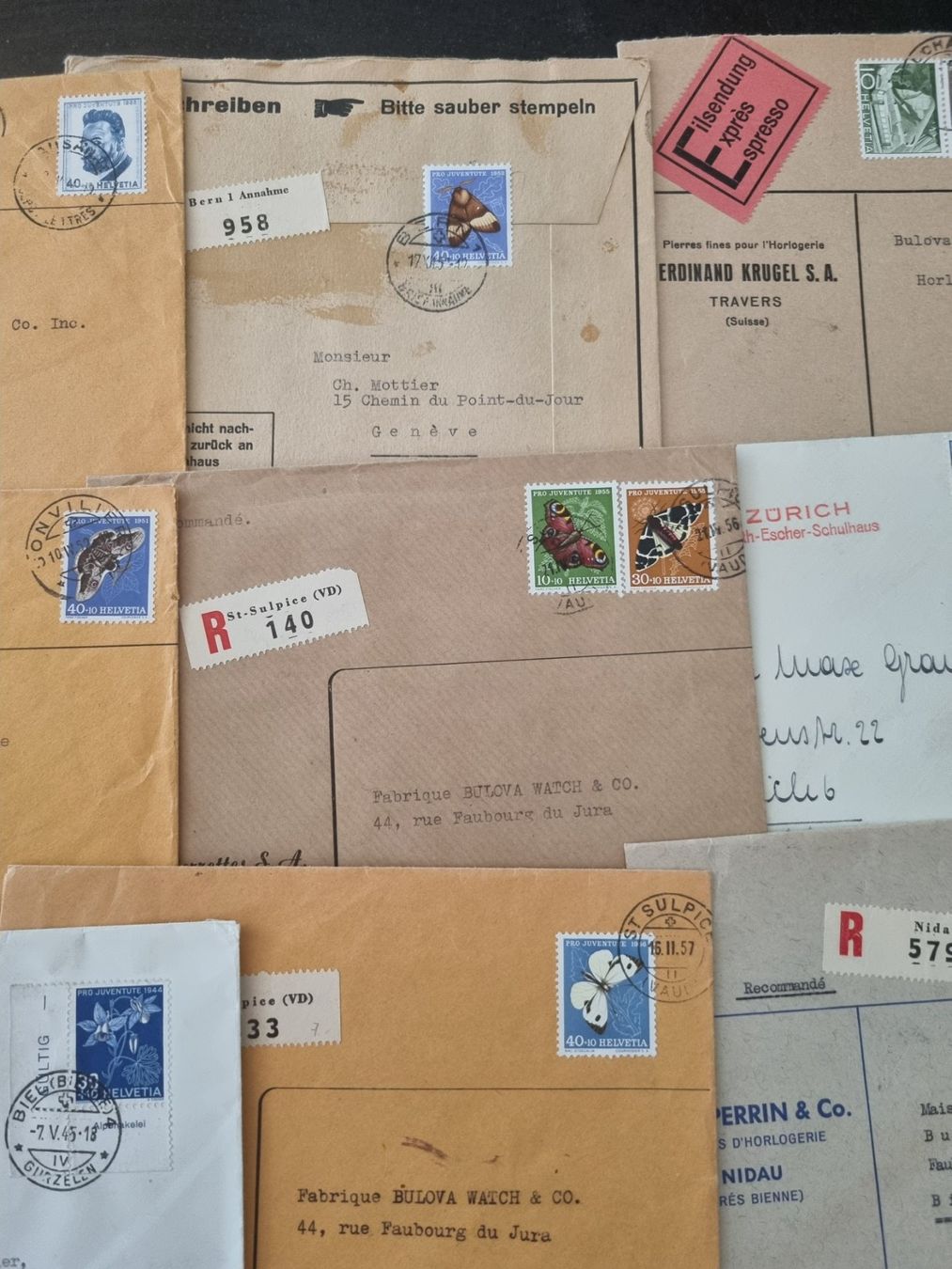Alle Briefmarken: 12 Briefe, meist mit Pro Juventute Höchstwerte – Gebraucht aus Gümligen von Geniusbuy 3